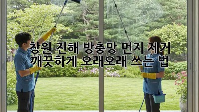 창원 진해 방충망 먼지 제거 ✨ 깨끗하게, 오래오래 쓰는 법!